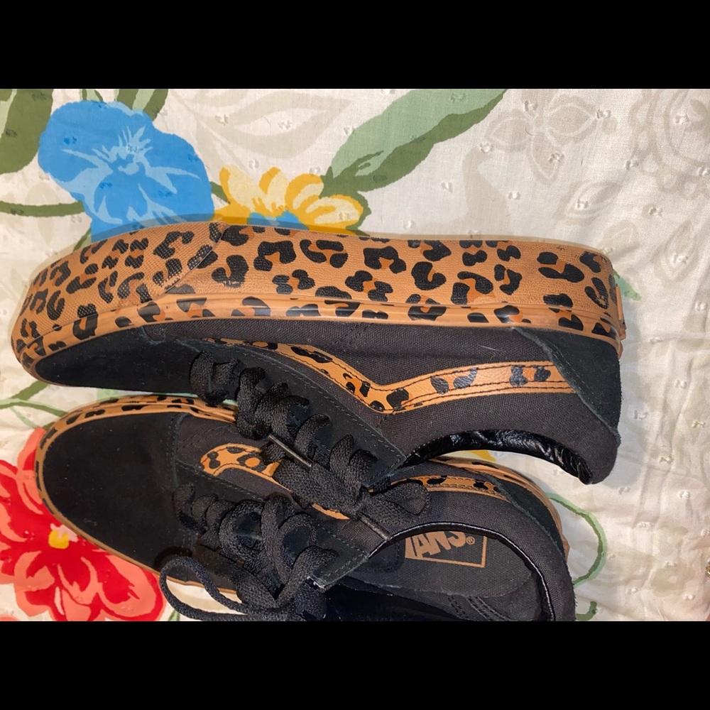 Brand new Cheetah print vans